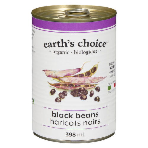 Earths Choice - Black Beans No Salt Added Organic