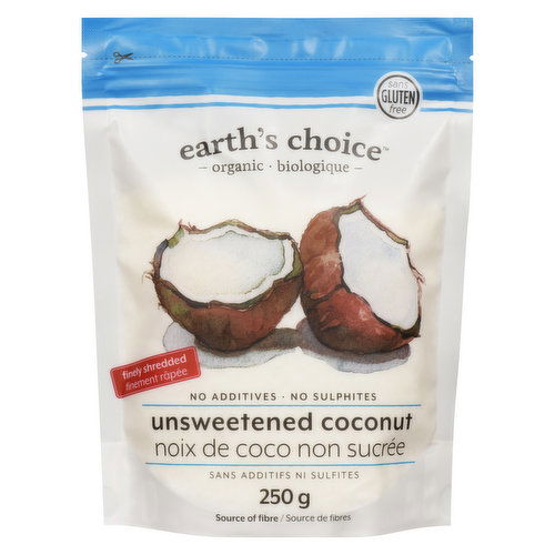 Earths Choice - Coconut Shredded Unsweetened Organic