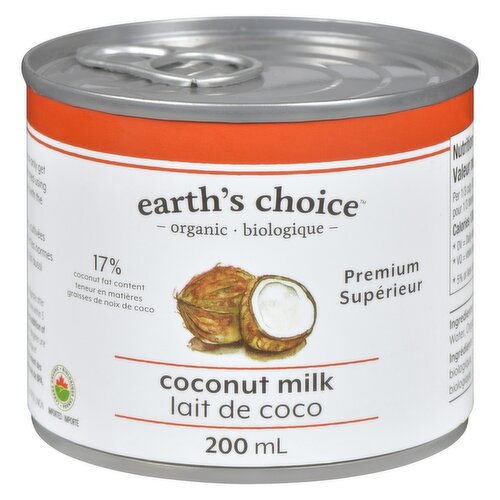 Earth's Choice - Coconut Milk, 17% Coconut Fat