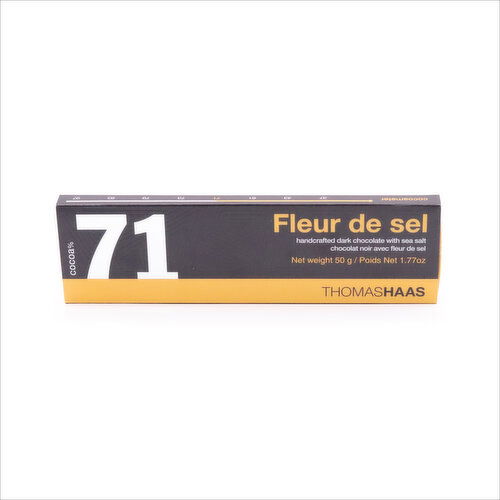 THOMAS HAAS - 71% Fleur De Sel Chocolate Bar