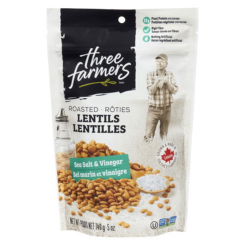 Three Farmers - Crunchy Little Lentils - Sea Salt & Vinegar