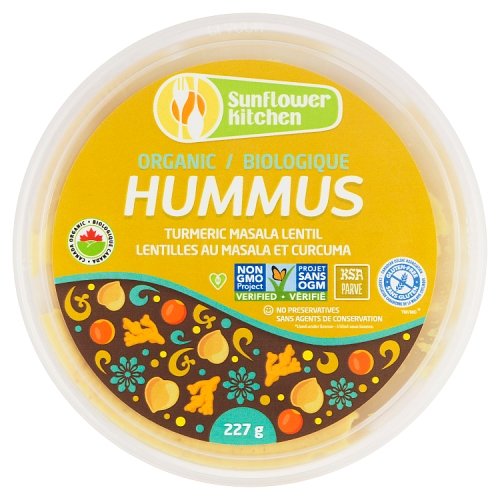 Sunflower Kitchen - Hummus Turmeric Masala Lentil Organic