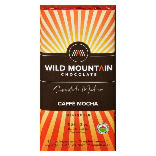 Wild Mountain Choclt - Dark Chocolate Caffe Mocha Organic