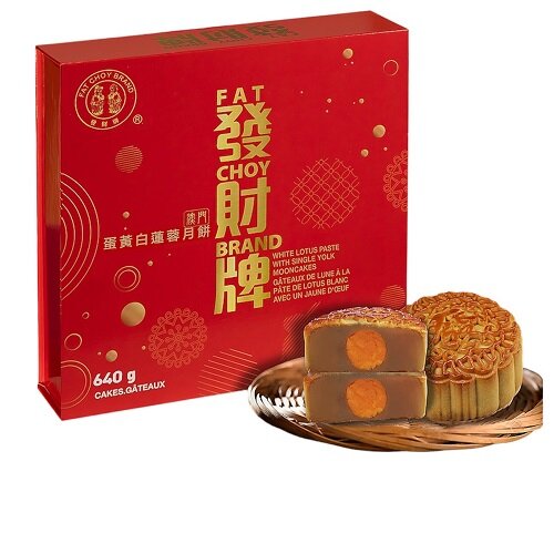 FAT CHOY - White Lotus Paste Mooncake S Yolk