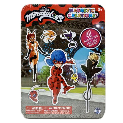 Magnetic Creations - Miraculous Tin Magnetic Play Pieces 40