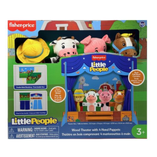 Fisher Price - Lttle People Puppet Theatre & 4 Puppets