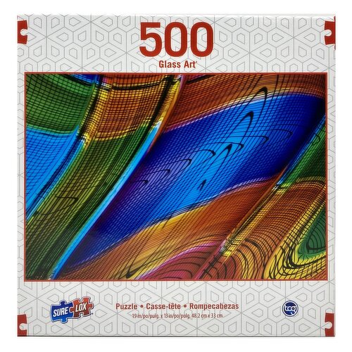 Sure Lox - Glass Art Topo Puzzle 500pc