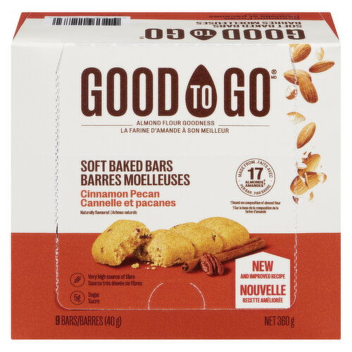 Good To Go - Soft Baked Bars - Cinnamon Pecan