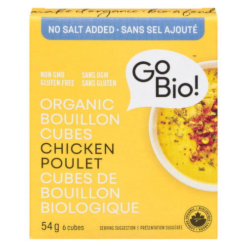 Gobio - Chicken Bouillon Cubes No Salt