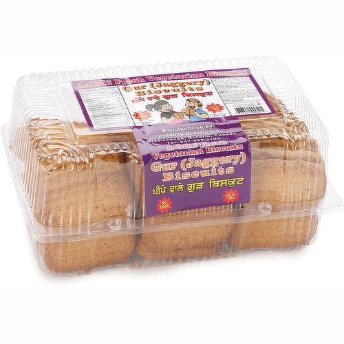 A-One - Gur Jaggery Biscuits - Vegetarian