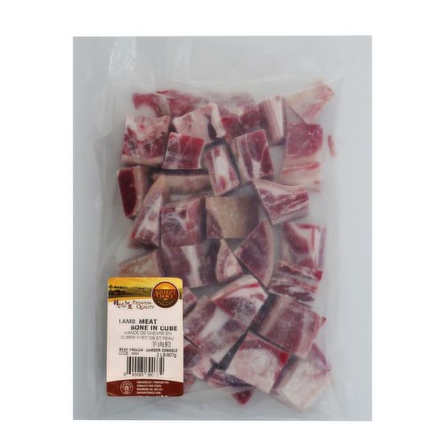 Frozen - Diced Skinless Lamb Cubes