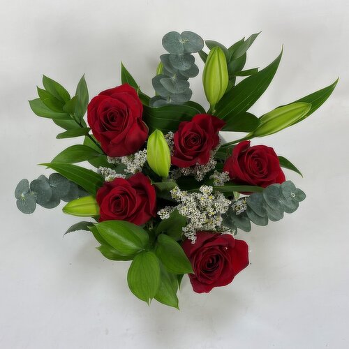 N/A - Valentine Rose Lily Bouquet