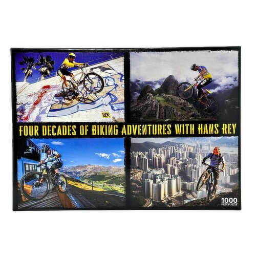 Road Crates - Jigsaw Puzzle 1000 Piece, Four Decades of Biking with Hans Rey