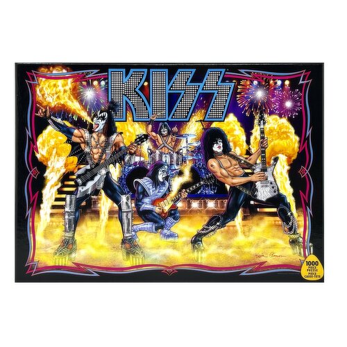 Road Crates - Kiss Pinball Artwork 1000pc Jigsaw Puzzle