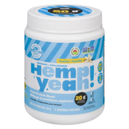 Manitoba Harvest - Hemp Yeah! Protein Powder Vanilla