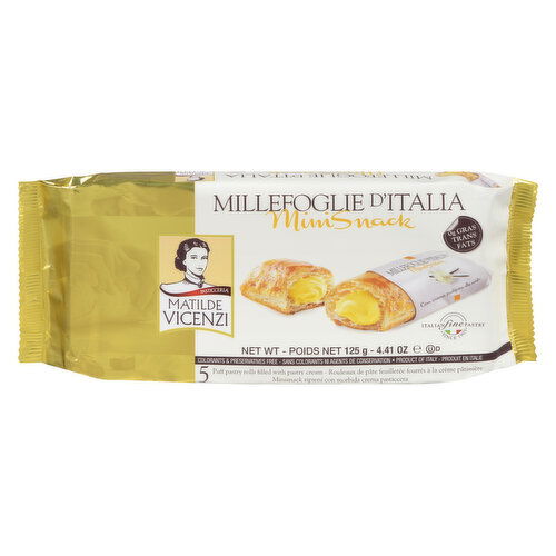 VICENZI - Millefoglie D'Italia Mini Pastry Cream Snack