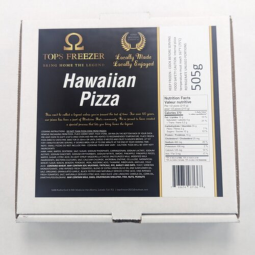 TOP FREEZER - Personal Size Hawaiin Piza