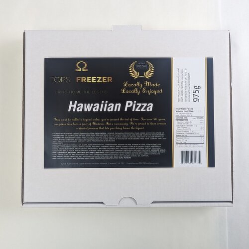 TOP FREEZER - Large Small Hawaiian Pizza