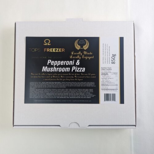 TOP FREEZER - Large Size Pepperoni & Mushroom