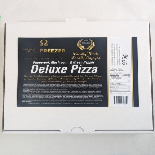 TOP FREEZER - Large Deluxe Pizza