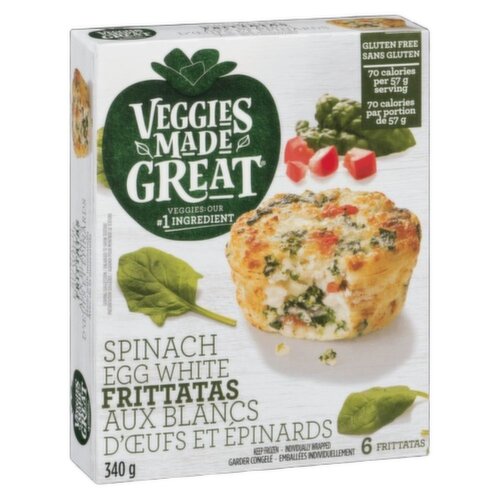 VEGGIES MADE GREAT - Spinach Egg White Frittatas