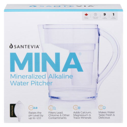 Santevia - Mina Alkaline Pitcher White