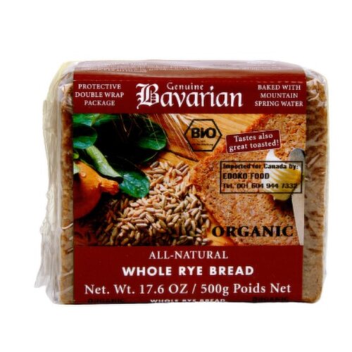 Bavarian - Organic Whole Rye Bread