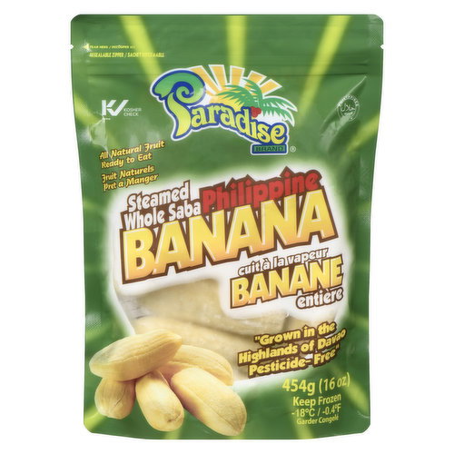 Paradise - Steamed Whole Saba Philippine Banana