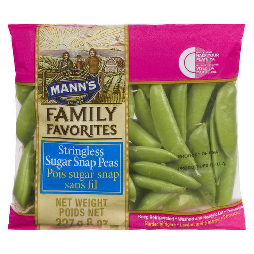 Mann's - Family Favourites Sugar Snap Peas - Stringless