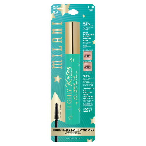 MILANI - Highly Rated Lash Ext Tubing Mascara Blk