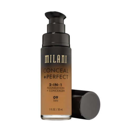 MILANI - 2 In 1 Foundation + Concealer -Tan