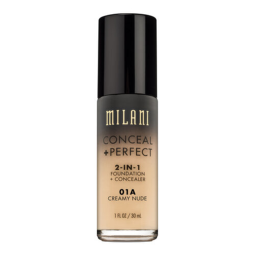 MILANI - 2 In 1 Foundation + Concealer- Nude