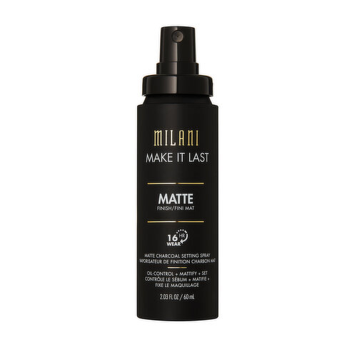 MILANI - Make it Matte, Charcoal Set Spray