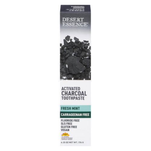 Desert Essence - Activated Charcoal Toothpaste Fresh Mint