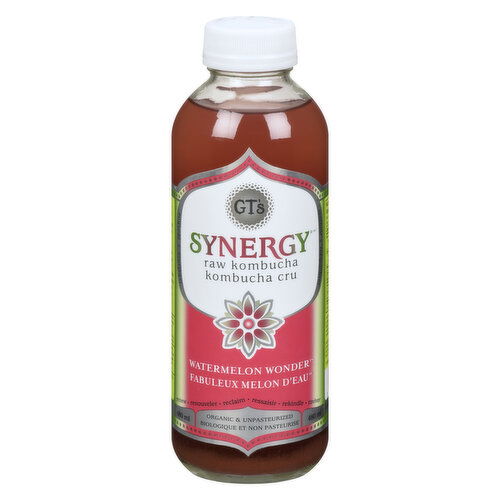 GTS - Synergy Raw Kombucha Watermelon Wonder