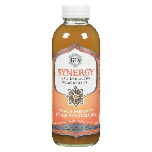 GT's - Synergy Raw Kombucha Peach Paradise