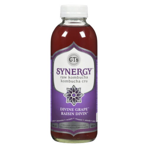 GT's - Synergy Raw Kombucha Divine Grape