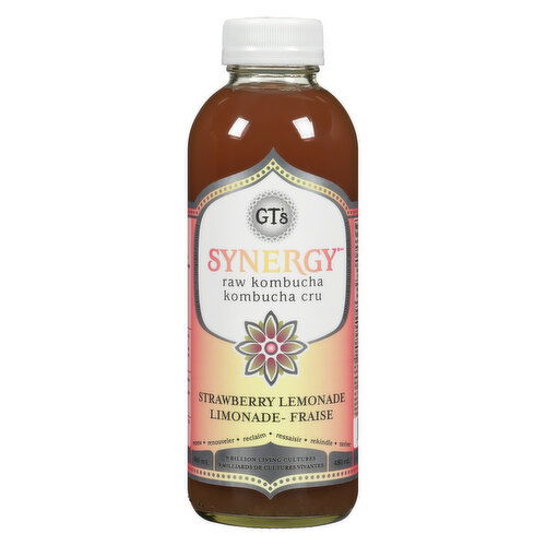 GT's - Synergy Raw Kombucha Strawberry Lemonade