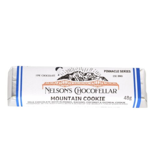 NELSONS CHOCOFELLAR - Mountain Cookie Milk Chocolate Bar