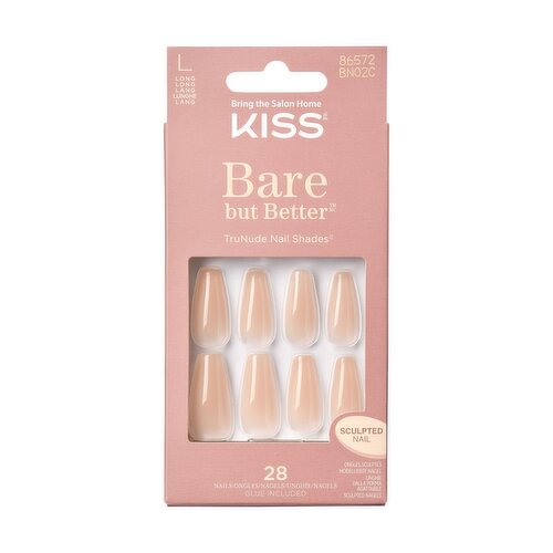 KISS - BARE-BUT-BTTR NAILS NUDE DRAMA