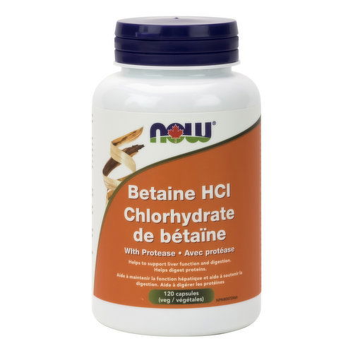 Now - Betaine Hydrochloride (HCl) with Protease