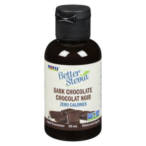 Now - BetterStevia Sweetener Liquid Dark Chocolate