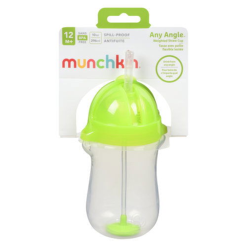 Munchkin - Weighted Straw Cup - Any Angle Click Lock 12+ M