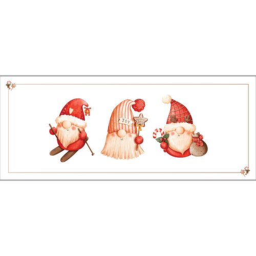 Holiday Collection - Christmas Boxed Cards, 3 Santa's, 12 Pack
