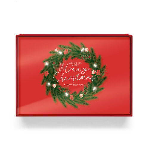 Holiday Collection - Christmas Boxed Cards Wreath, 12 Pack
