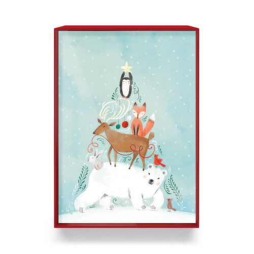 Holiday Collection - Christmas Boxed Cards Animals, 12 Pack