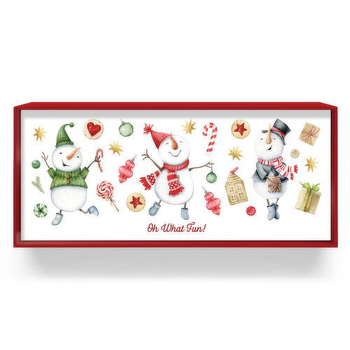 Holiday Collection - Christmas Boxed Card 3 Snowman's, 12 Pack