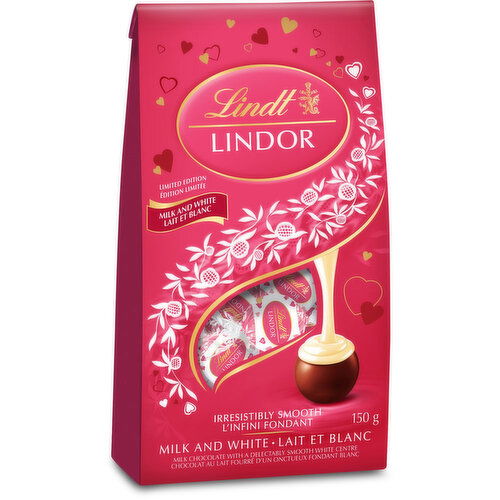 Lindt - Valentines Bag Milk and White Chocolate