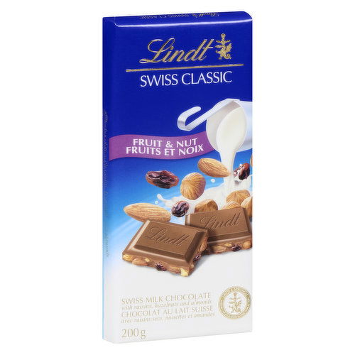 Lindt - Swiss Classic Milk Fruit Nut Bar