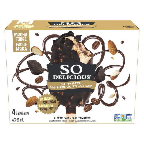 So Delicious - Minis Non Dairy Mocha Almond Fudge Frozen Bars